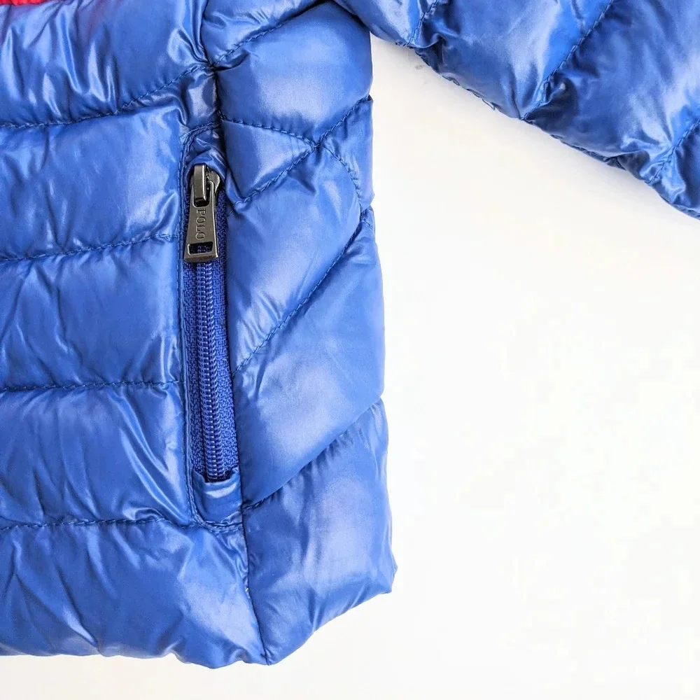 The Ralph Lauren Polo Baby Boy Packable Puffer Jacket with Storage Pouch
